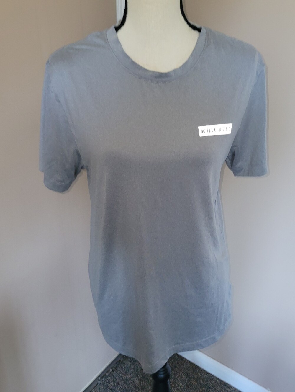 Hurley Gray Short Sleeve Crewneck Tee